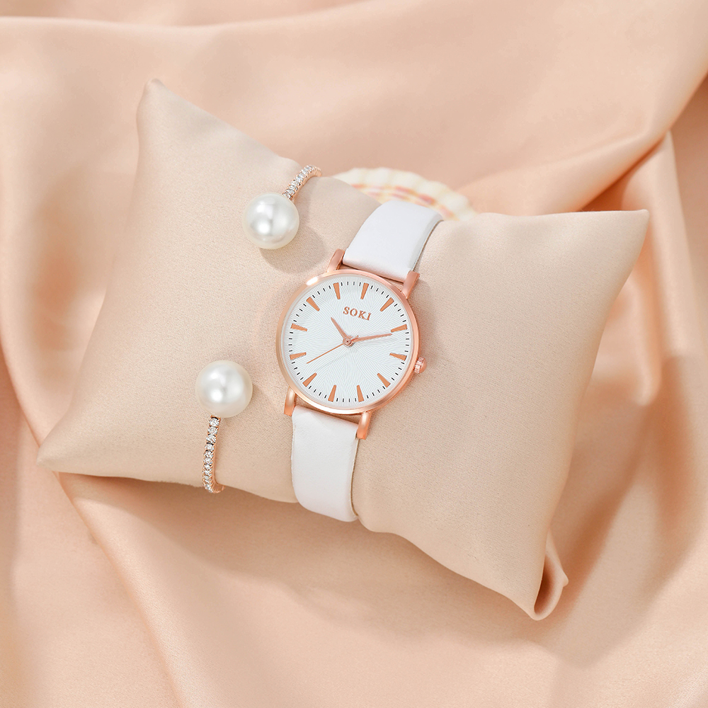 Fashion Solid Color Buckle Quartz Womenu0027s Watches