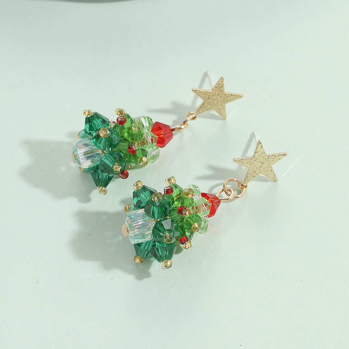 Fashion Christmas Tree Synthetic Resin Womenu0027S Drop Earrings 1 Pair