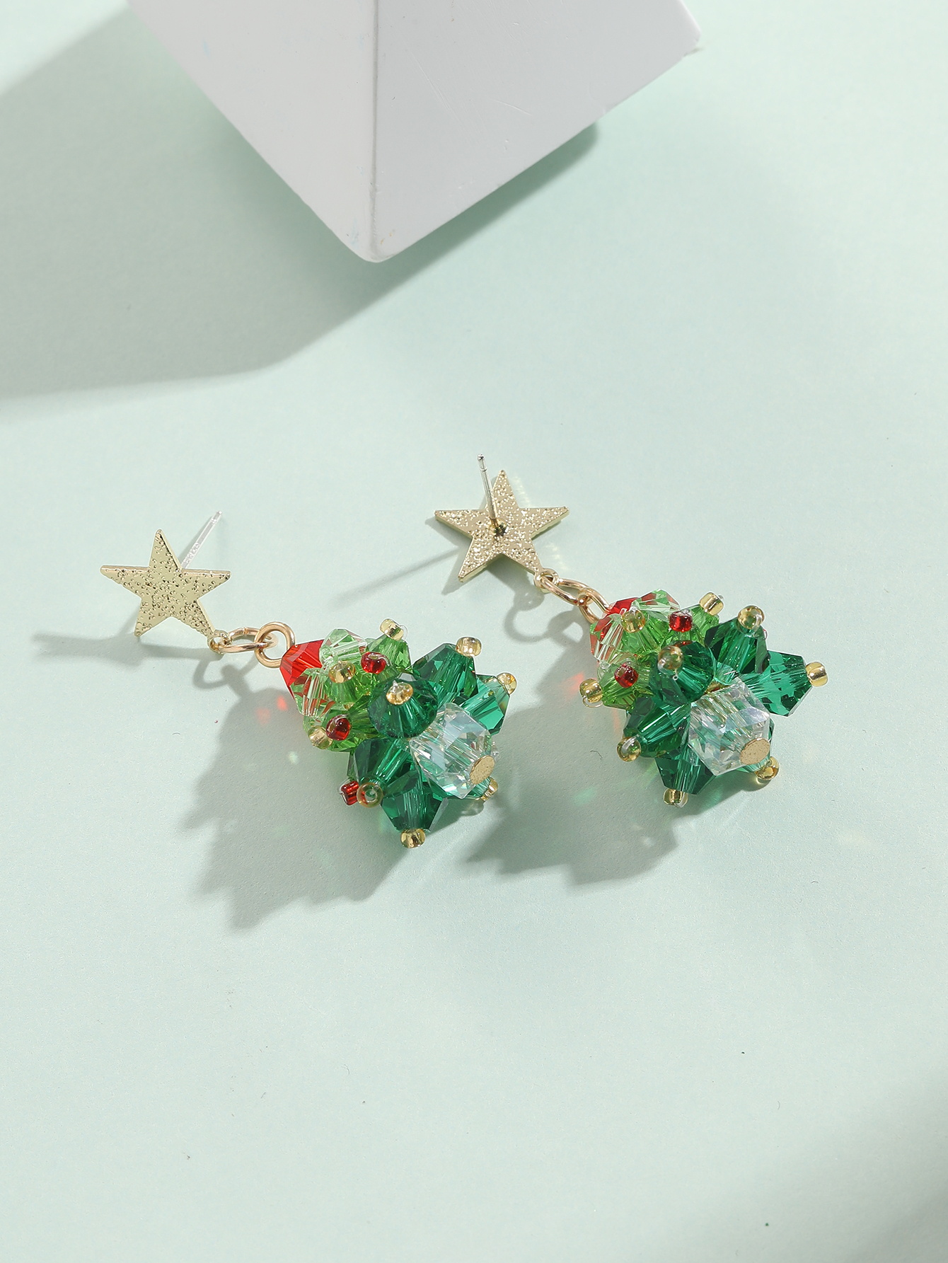 Fashion Christmas Tree Synthetic Resin Womenu0027S Drop Earrings 1 Pair