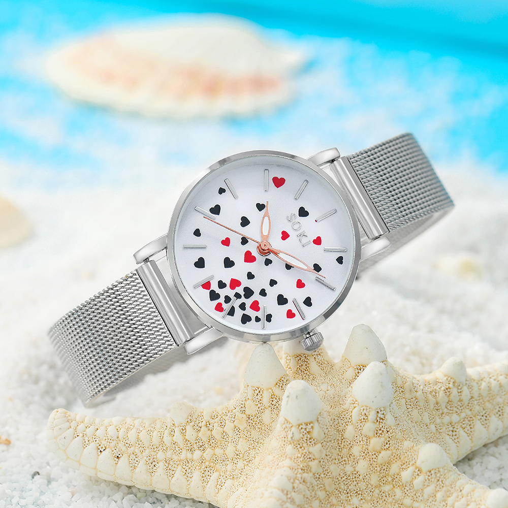 Fashion Heart Shape Buckle Quartz Womenu0027s Watches