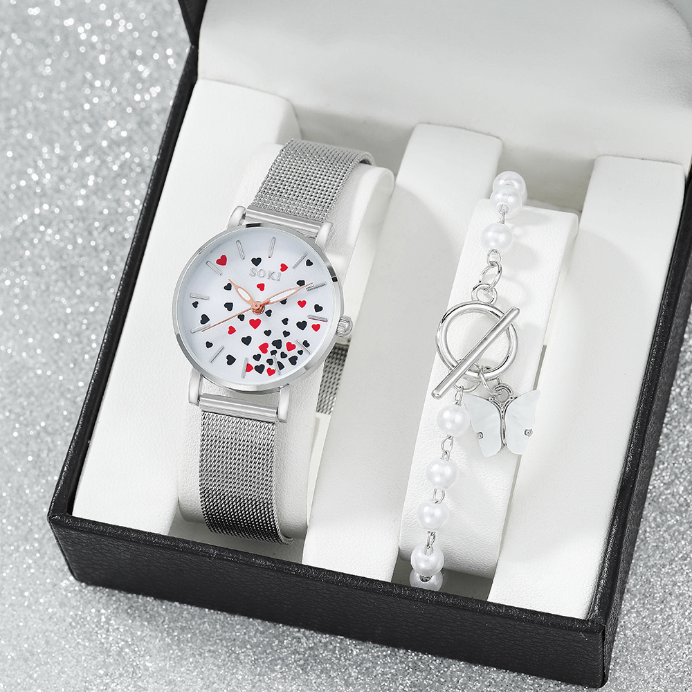Fashion Heart Shape Buckle Quartz Womenu0027s Watches