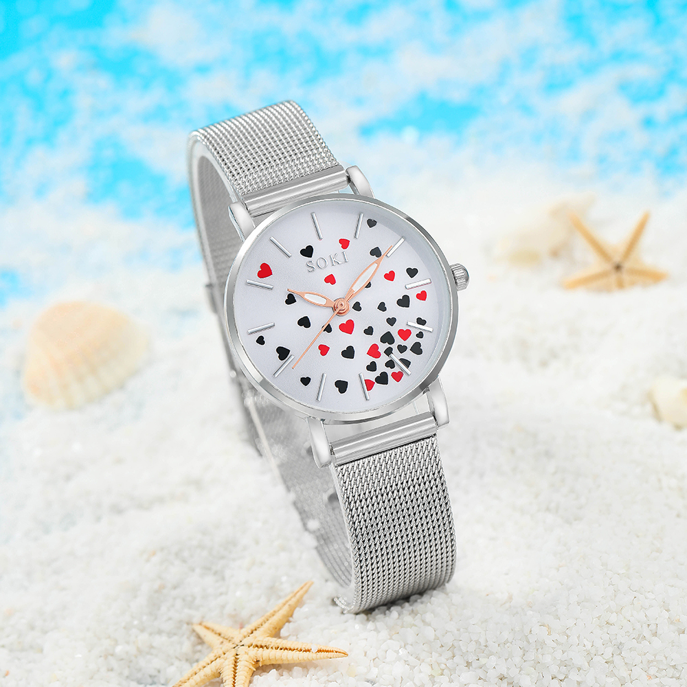 Fashion Heart Shape Buckle Quartz Womenu0027s Watches