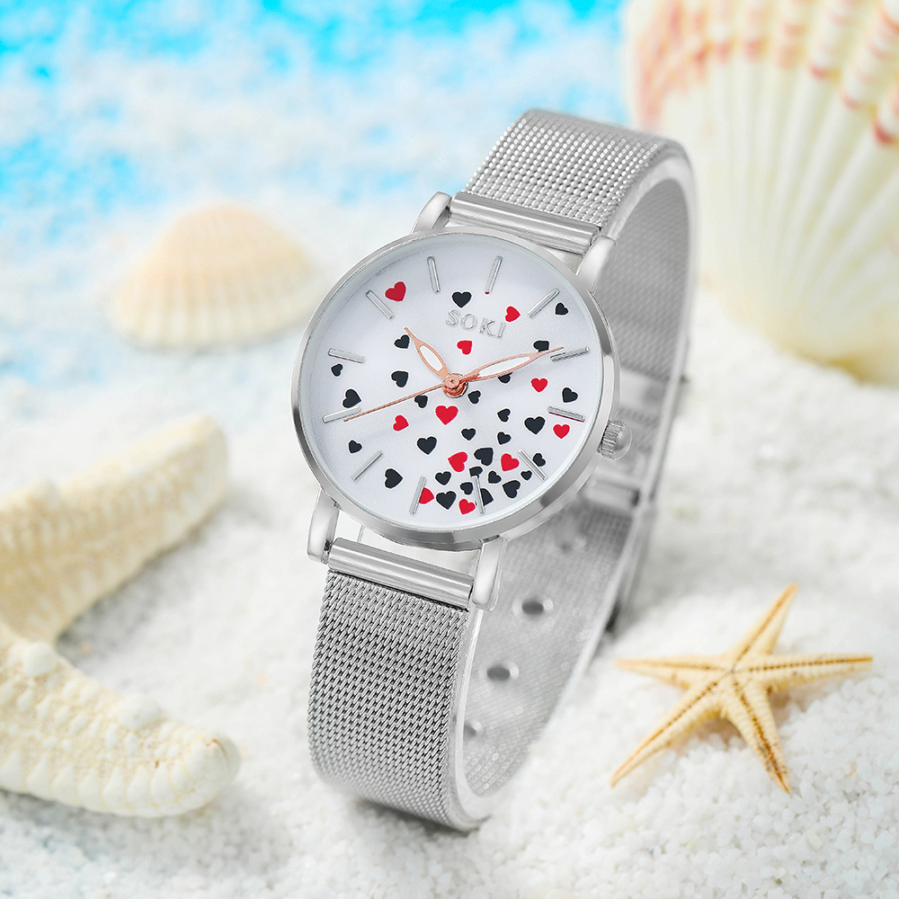 Fashion Heart Shape Buckle Quartz Womenu0027s Watches