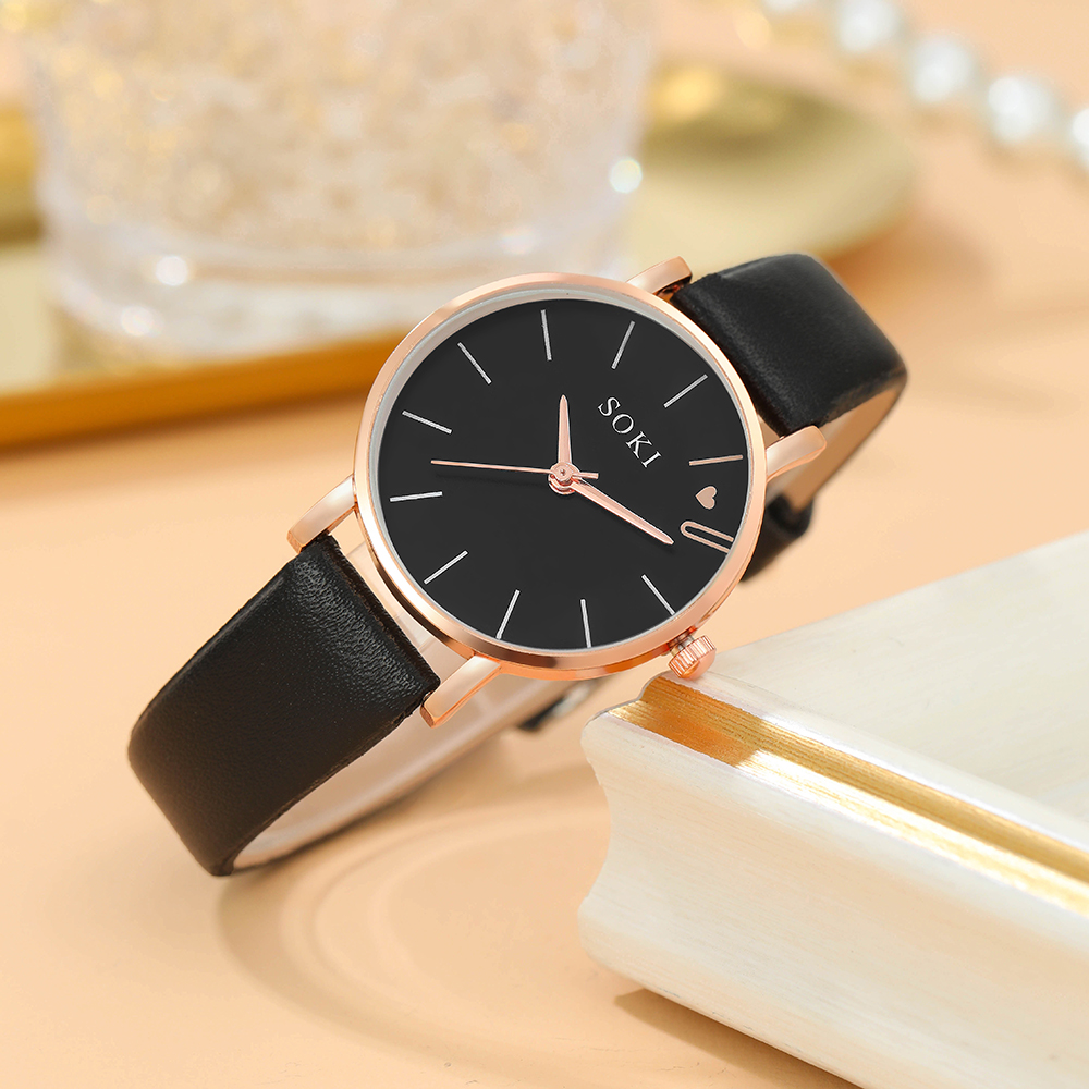 Elegant Heart Shape Buckle Quartz Womenu0027s Watches