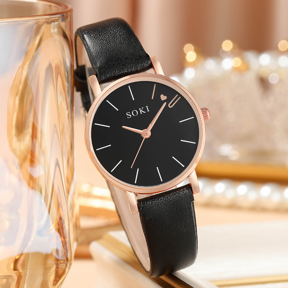 Elegant Heart Shape Buckle Quartz Womenu0027s Watches
