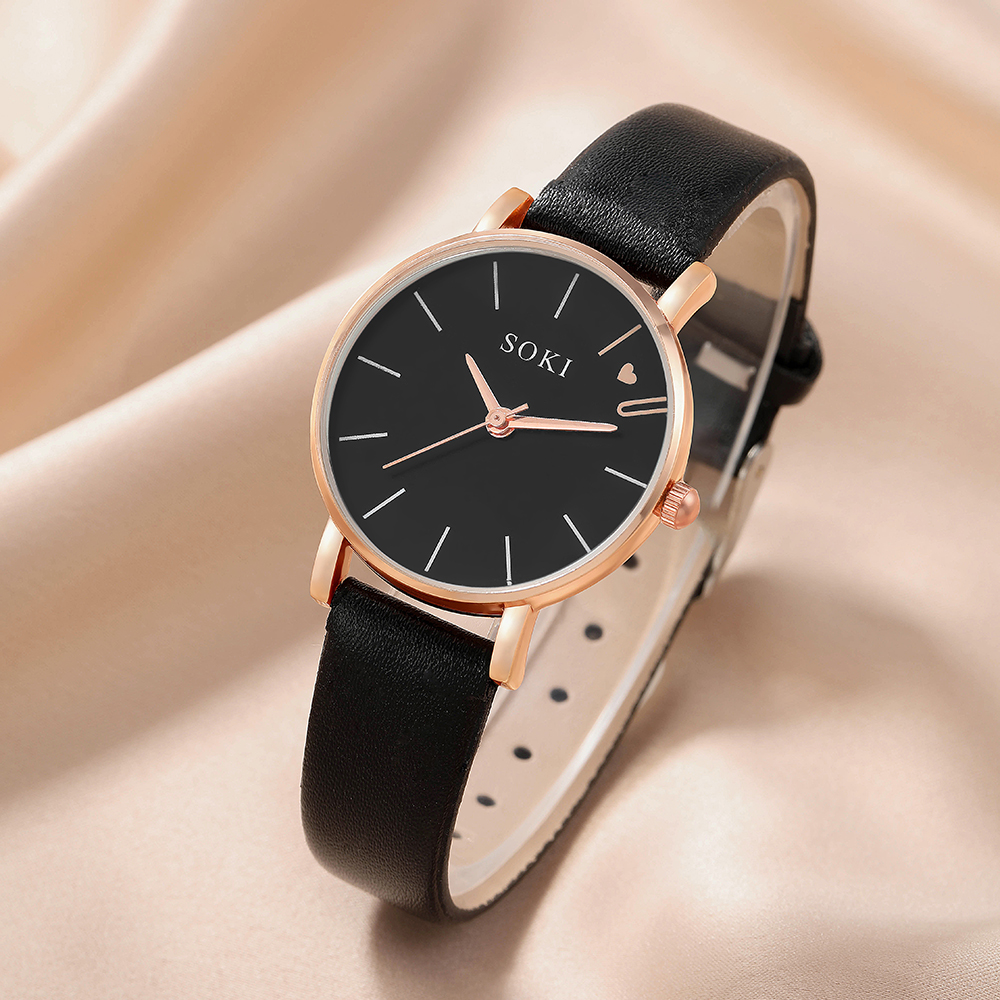 Elegant Heart Shape Buckle Quartz Womenu0027s Watches