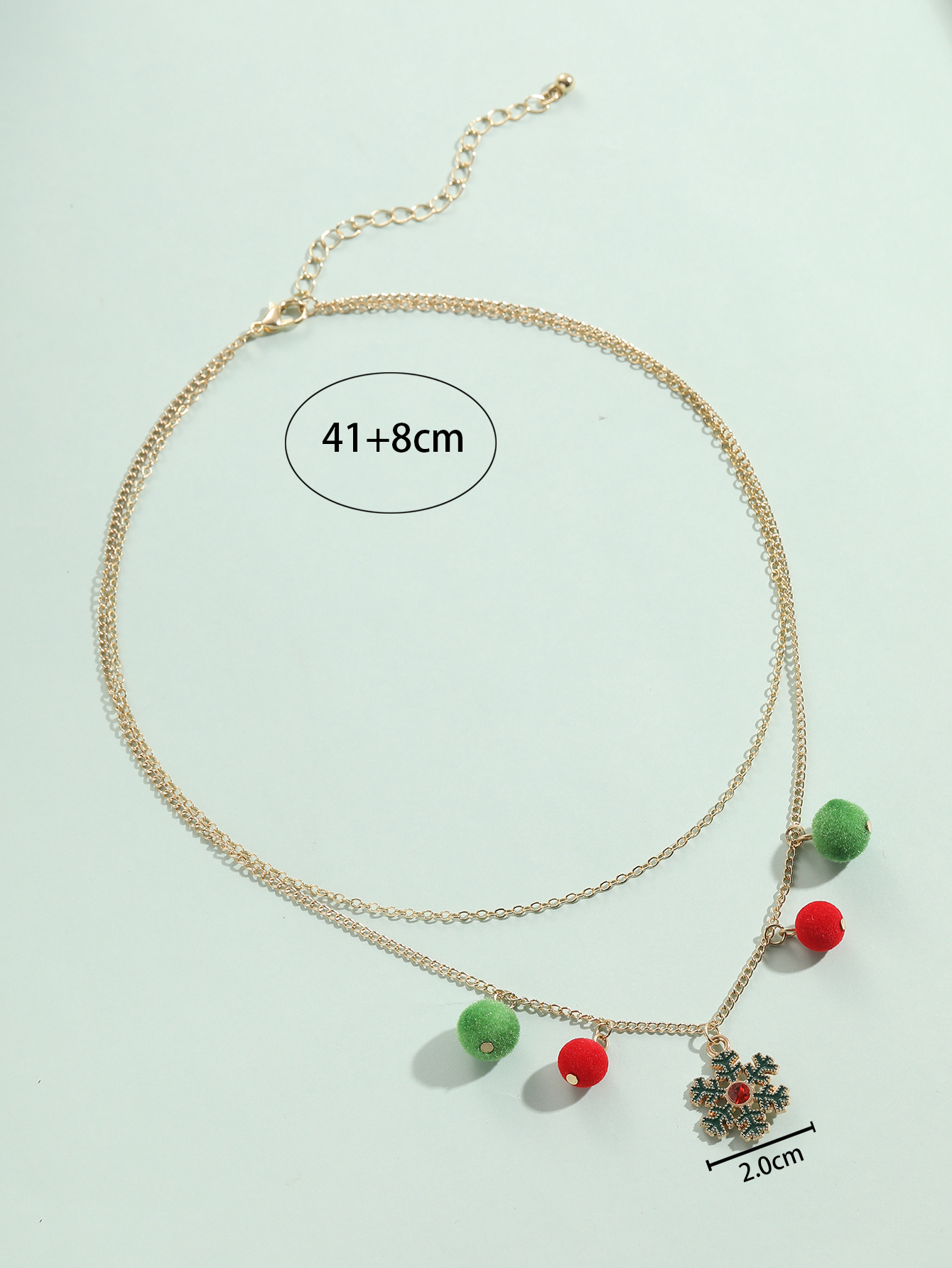 Sweet Snowflake Alloy Plating Womenu0027S Layered Necklaces 1 Piece