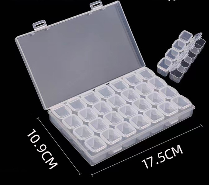 Simple Style Solid Color Plastic Jewelry Boxes 1 Piece