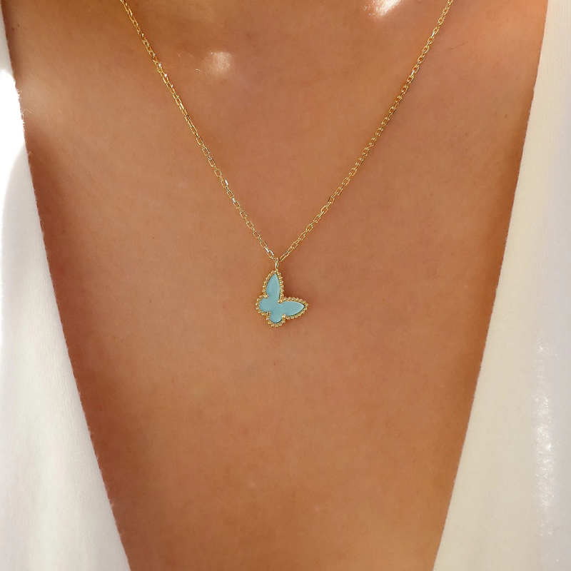 Fashion Butterfly Bow Knot Alloy Inlay Artificial Pearls Rhinestones Womenu0027S Necklace