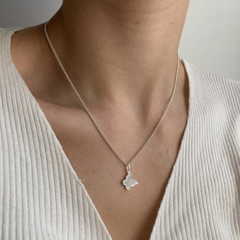 Fashion Butterfly Bow Knot Alloy Inlay Artificial Pearls Rhinestones Womenu0027S Necklace