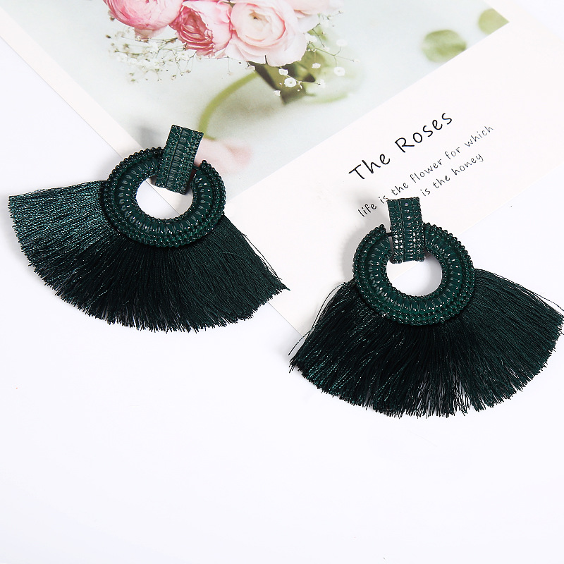 Ethnic Style Geometric Alloy Tassel Womenu0027S Drop Earrings 1 Pair