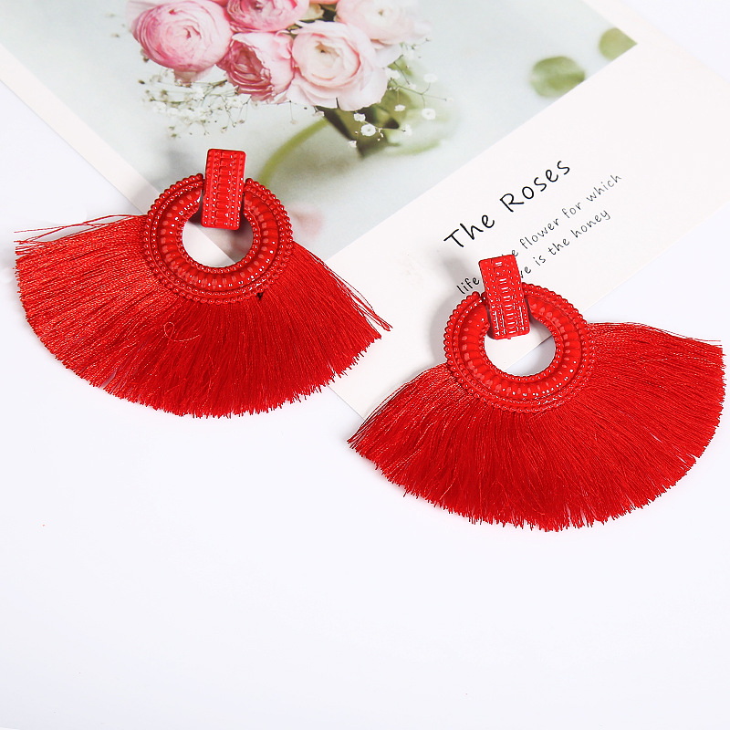 Ethnic Style Geometric Alloy Tassel Womenu0027S Drop Earrings 1 Pair