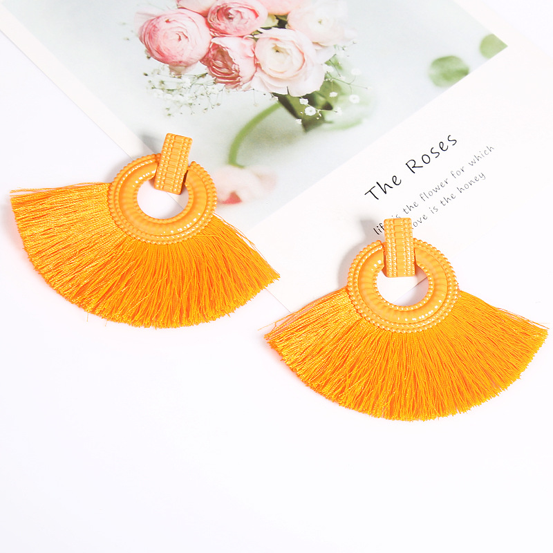 Ethnic Style Geometric Alloy Tassel Womenu0027S Drop Earrings 1 Pair