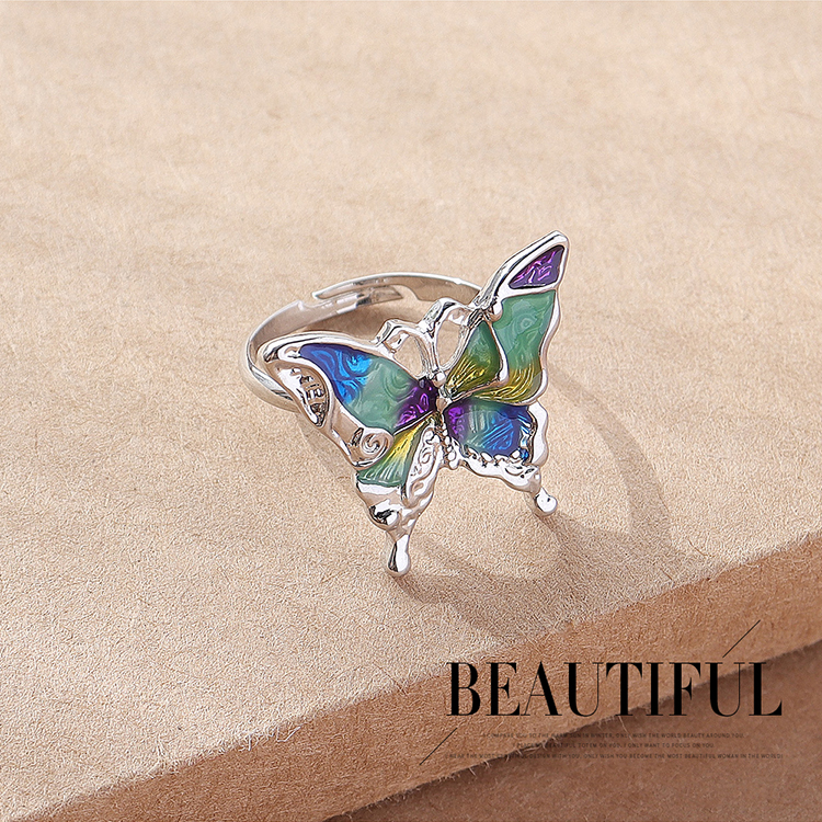 Fashion Butterfly Alloy Womenu0027S Open Ring 1 Piece