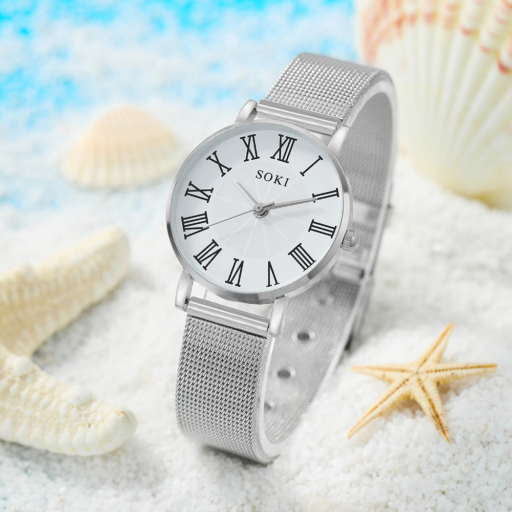 Fashion Solid Color Buckle Quartz Womenu0027s Watches