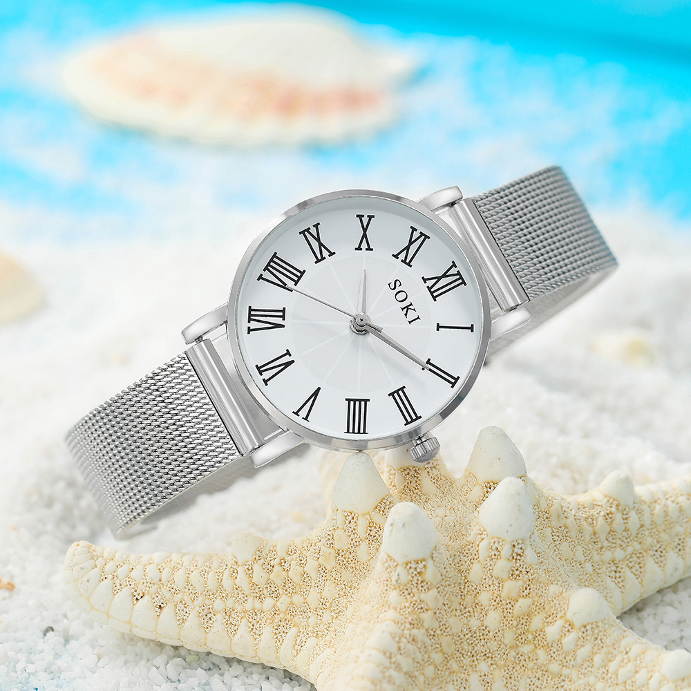 Fashion Solid Color Buckle Quartz Womenu0027s Watches