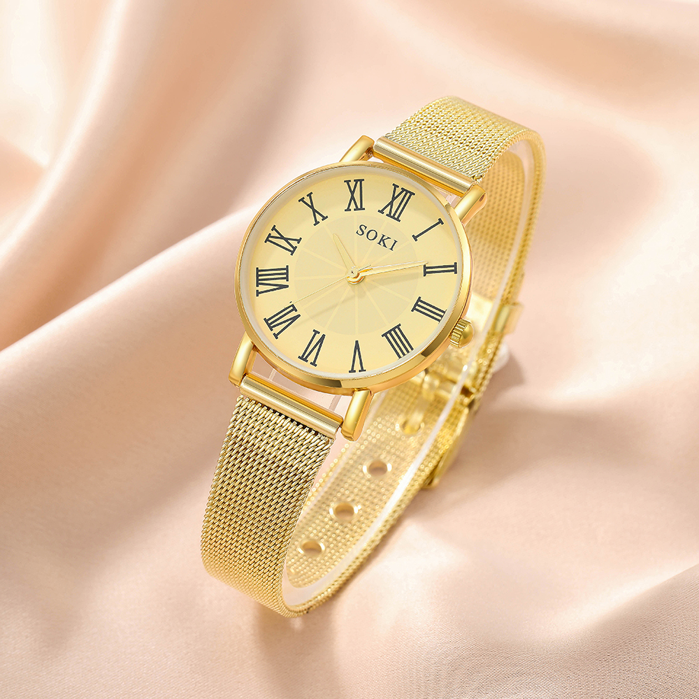Fashion Solid Color Buckle Quartz Womenu0027s Watches