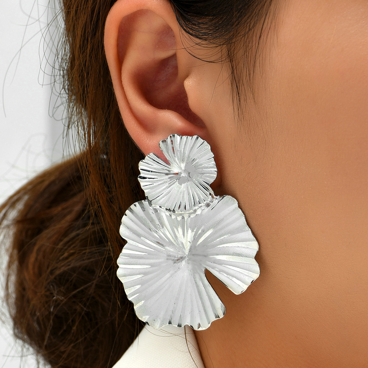 Fashion Flower Alloy Plating Womenu0027S Drop Earrings 1 Pair