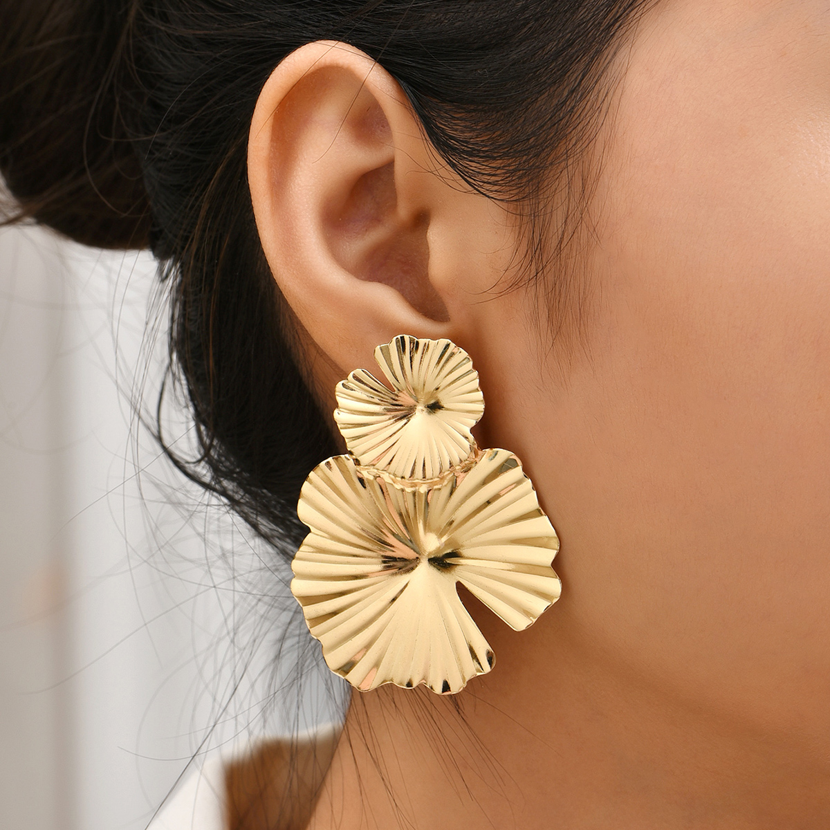 Fashion Flower Alloy Plating Womenu0027S Drop Earrings 1 Pair