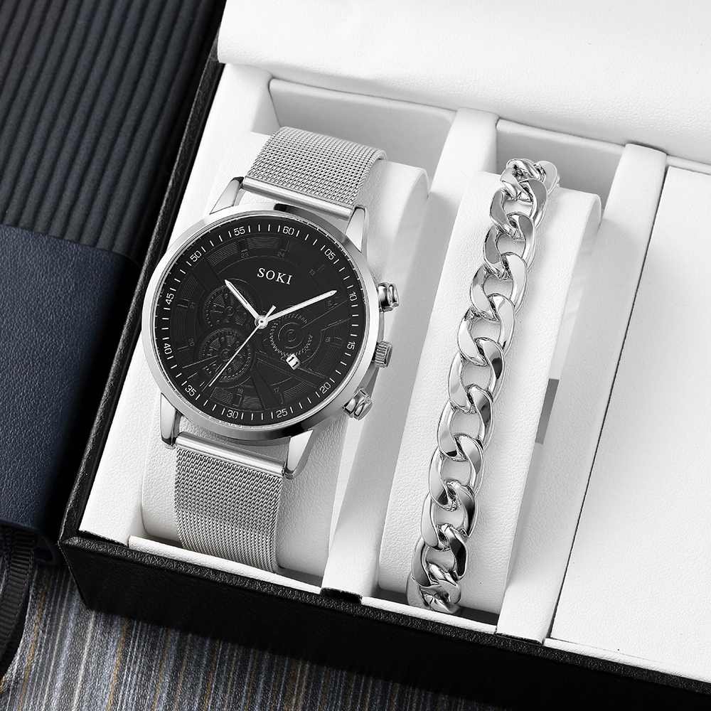 Fashion Solid Color Buckle Quartz Menu0027s Watches