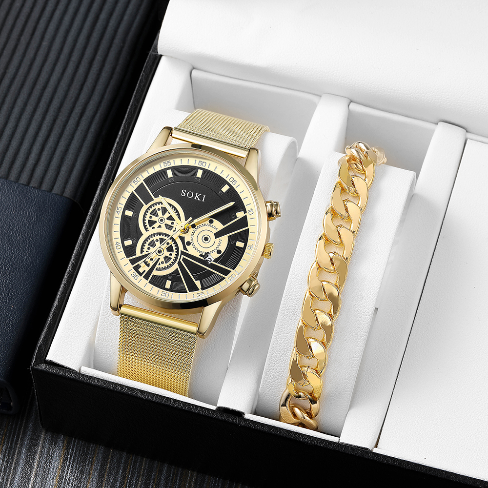 Fashion Solid Color Buckle Quartz Menu0027s Watches