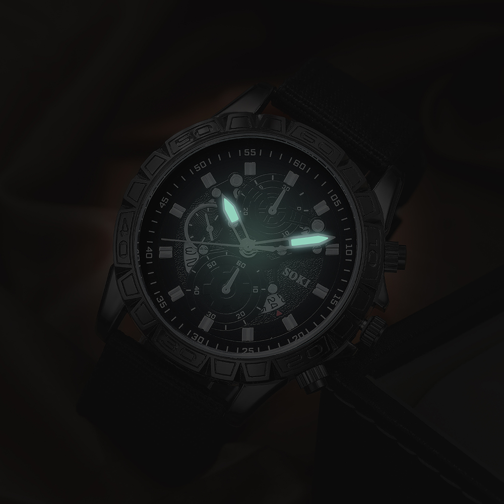 Fashion Solid Color Buckle Quartz Menu0027s Watches