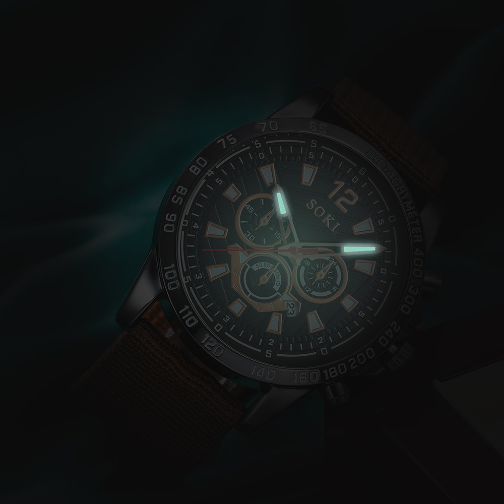 Fashion Solid Color Buckle Quartz Menu0027s Watches
