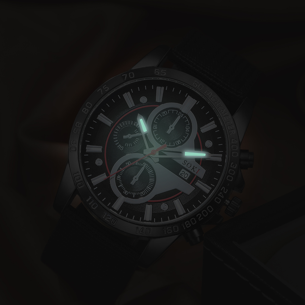Casual Solid Color Buckle Quartz Menu0027s Watches