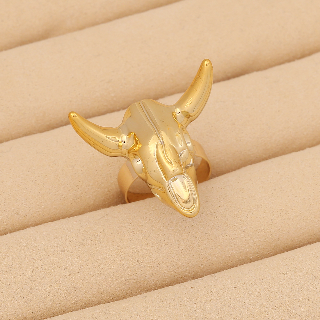 Retro Cattle Alloy Resin Womenu0027S Open Ring 1 Piece