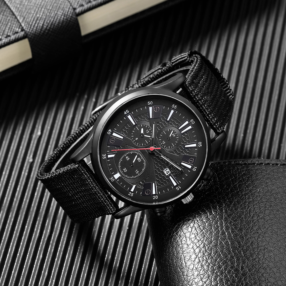 Fashion Solid Color Buckle Quartz Menu0027s Watches