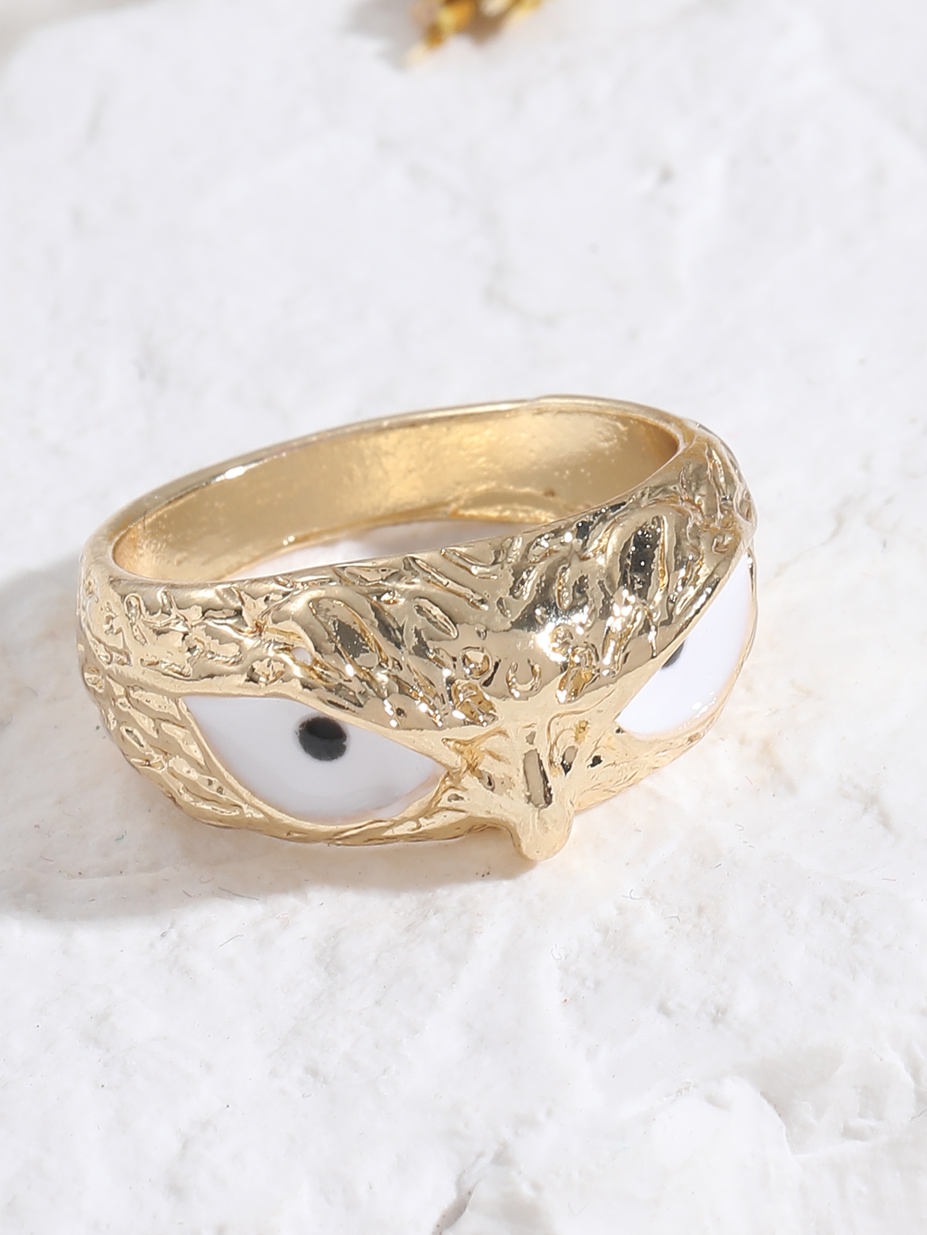 Fashion Owl Alloy Plating Acrylic Womenu0027S Rings