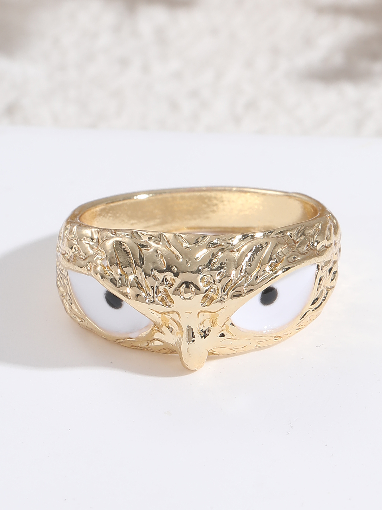 Fashion Owl Alloy Plating Acrylic Womenu0027S Rings