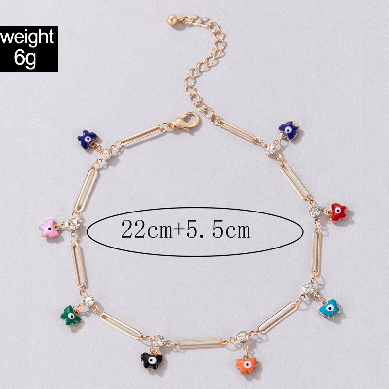 Fashion Devilu0027S Eye Alloy Plating Womenu0027S Anklet