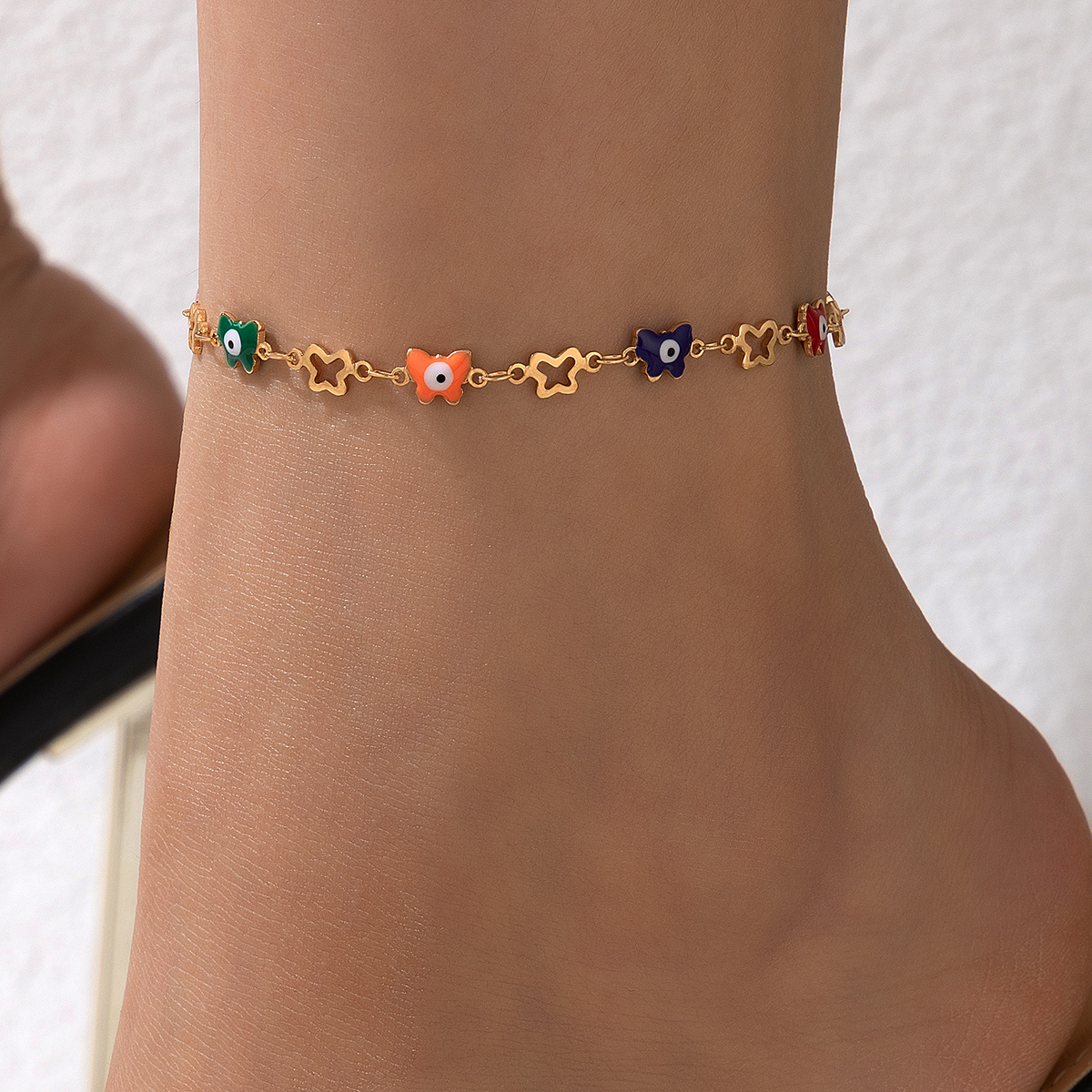 Fashion Devilu0027S Eye Alloy Plating Womenu0027S Anklet