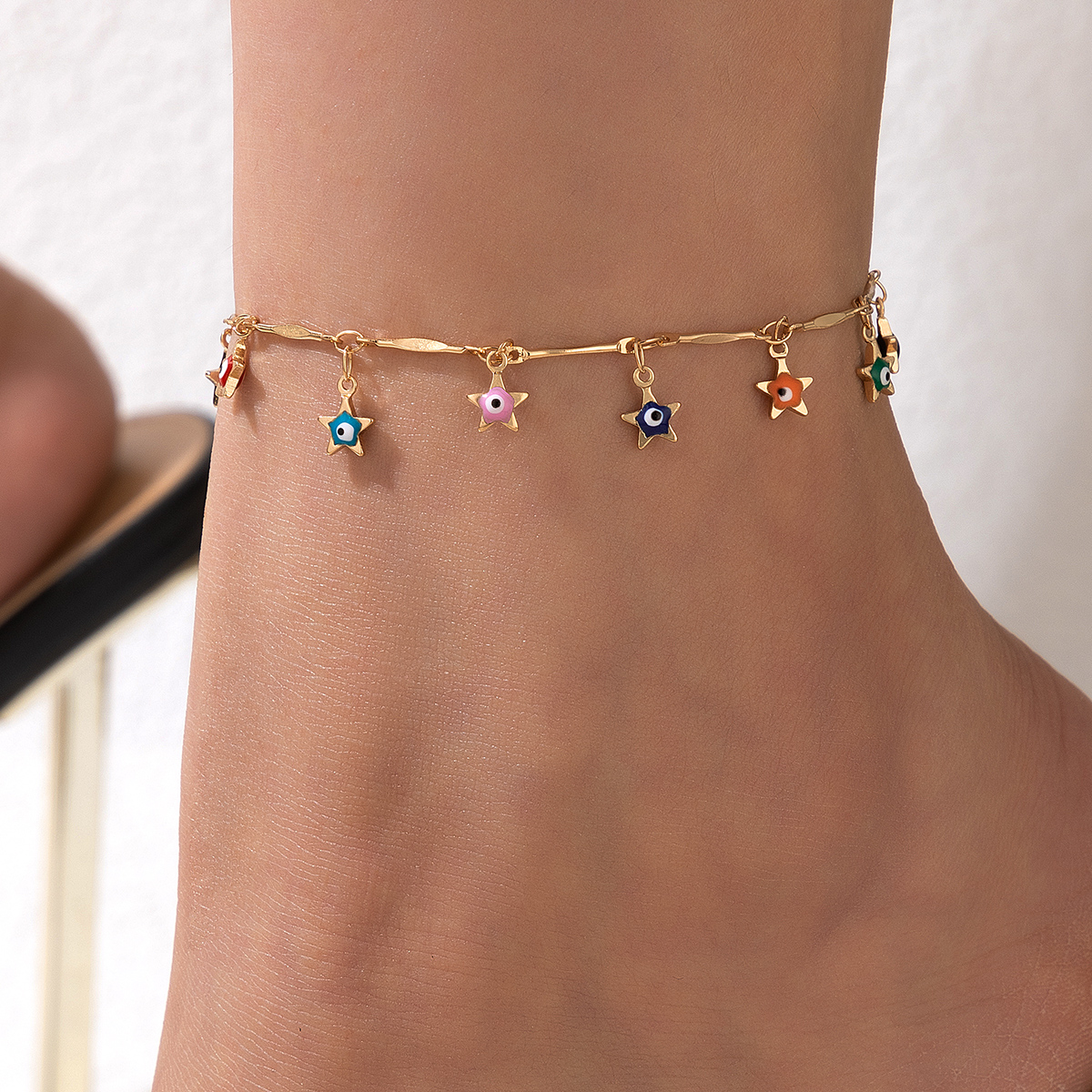 Fashion Devilu0027S Eye Alloy Plating Womenu0027S Anklet