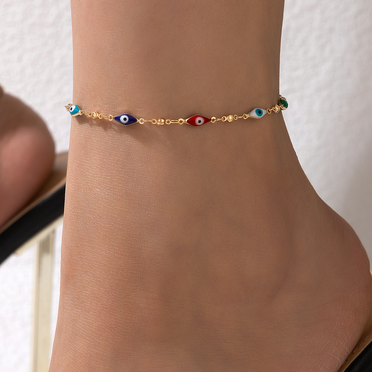 Fashion Devilu0027S Eye Alloy Plating Womenu0027S Anklet