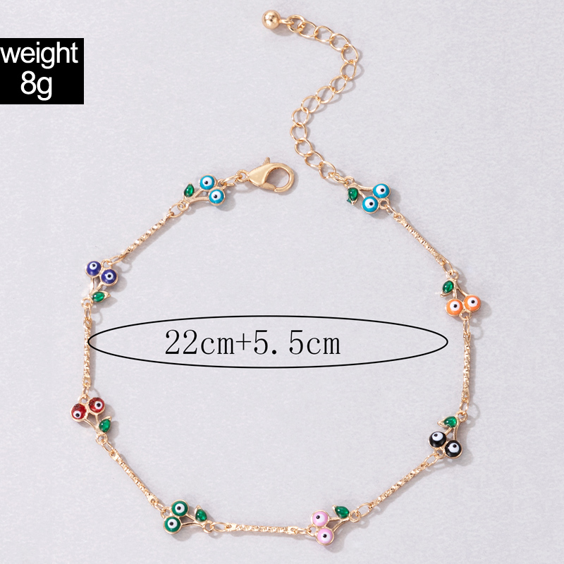 Fashion Devilu0027S Eye Alloy Plating Womenu0027S Anklet