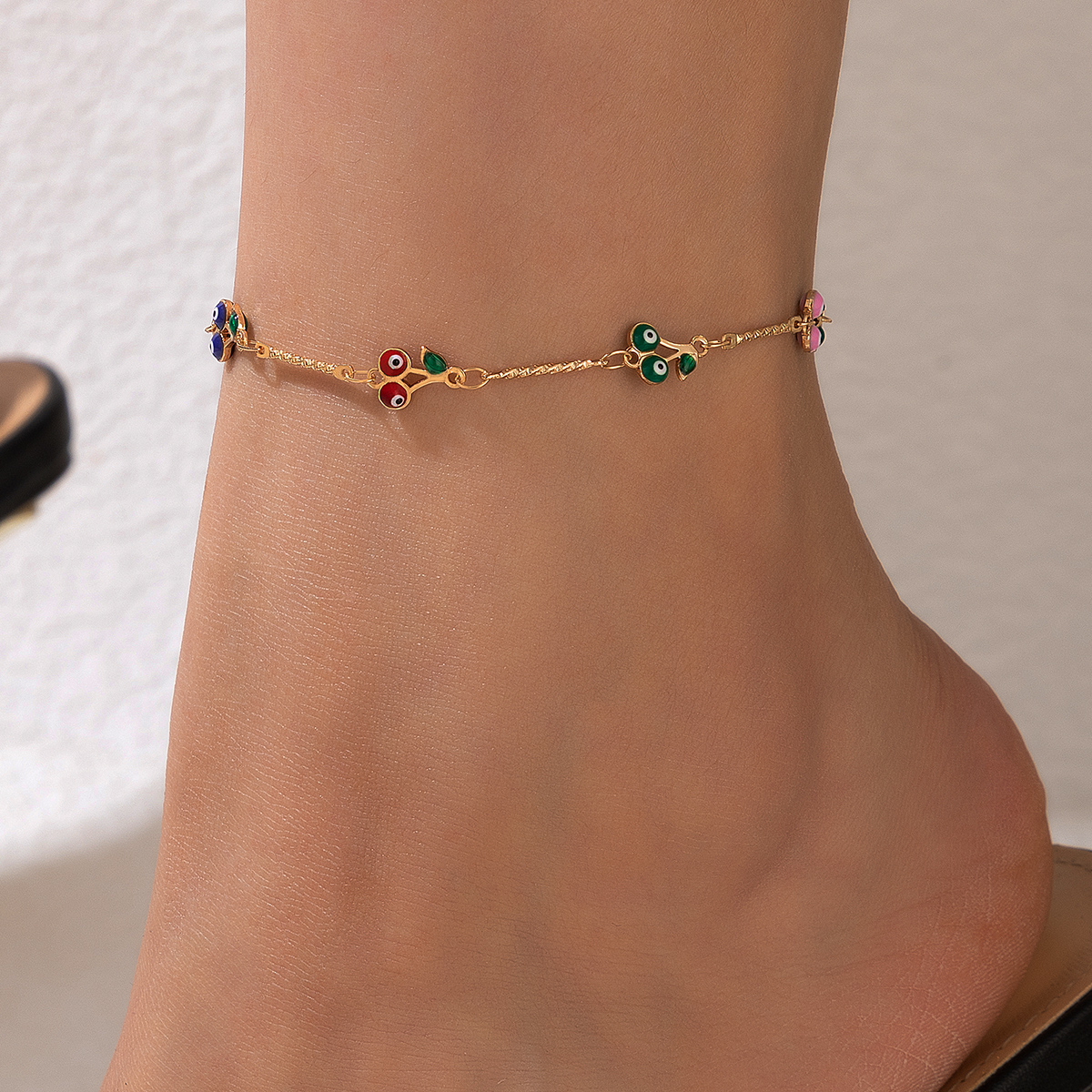 Fashion Devilu0027S Eye Alloy Plating Womenu0027S Anklet