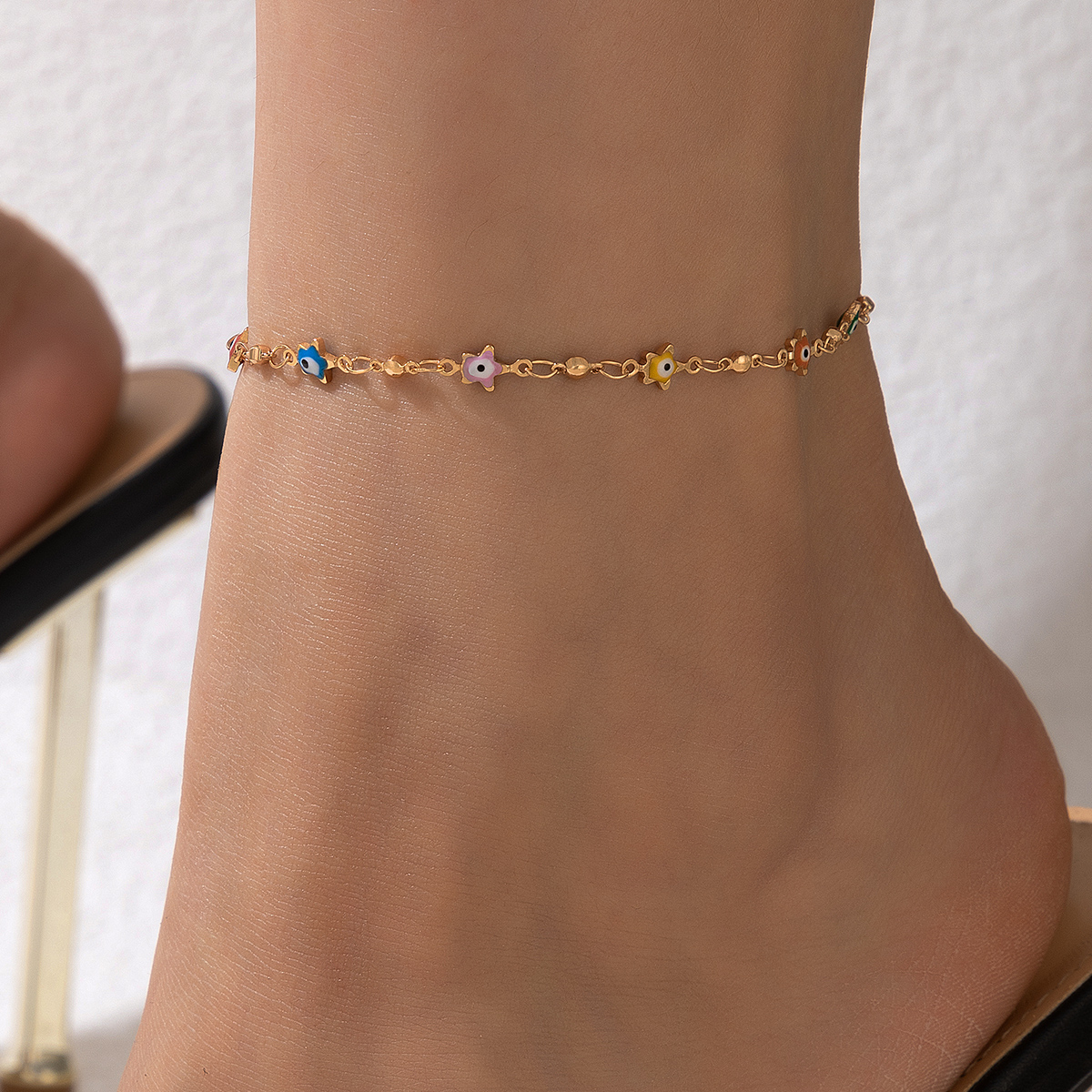 Fashion Devilu0027S Eye Alloy Plating Womenu0027S Anklet