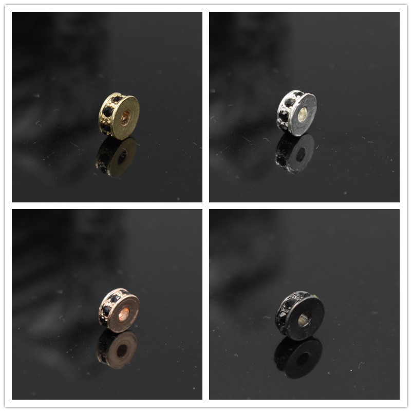 Simple Style Round Alloy Plating Inlay Rhinestones Jewelry Accessories 1 Piece