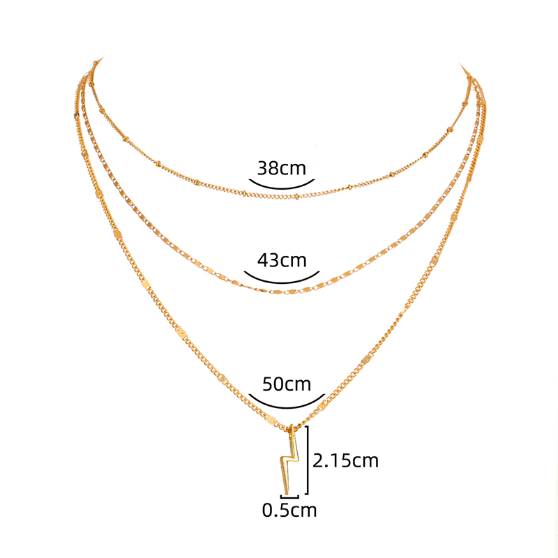 Elegant Round Letter Heart Shape Alloy Plating Alloy Womenu0027S Layered Necklaces 1 Piece