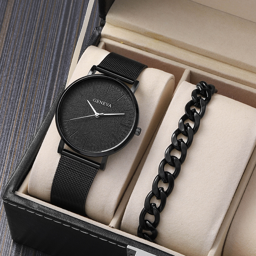 Fashion Solid Color Buckle Quartz Menu0027s Watches