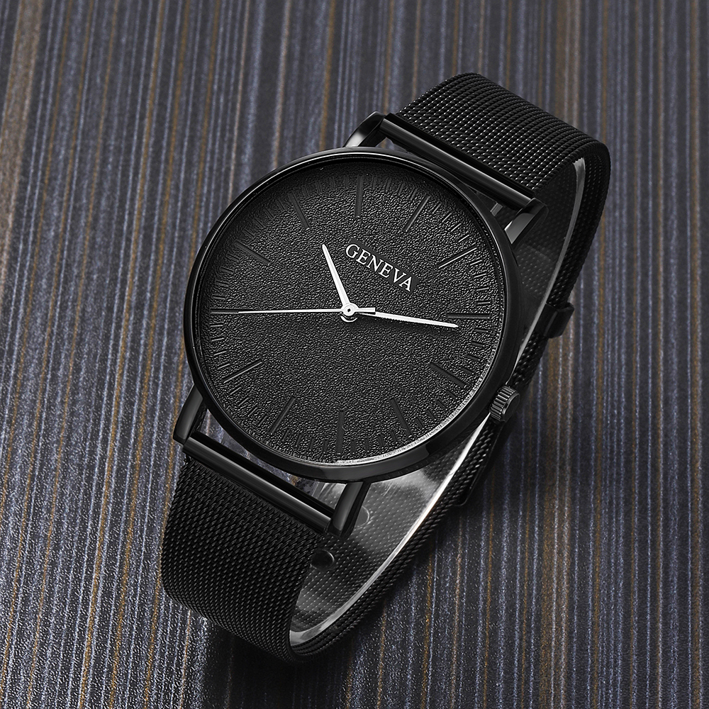 Fashion Solid Color Buckle Quartz Menu0027s Watches