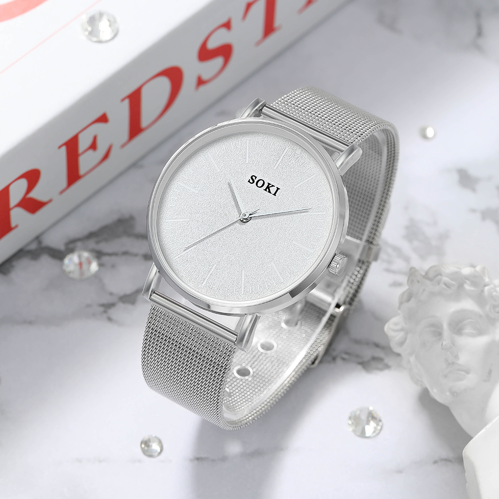 Fashion Solid Color Buckle Quartz Menu0027s Watches