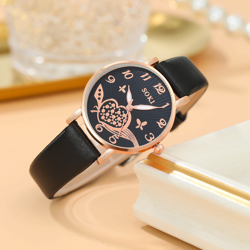 Fashion Heart Shape Buckle Quartz Womenu0027s Watches