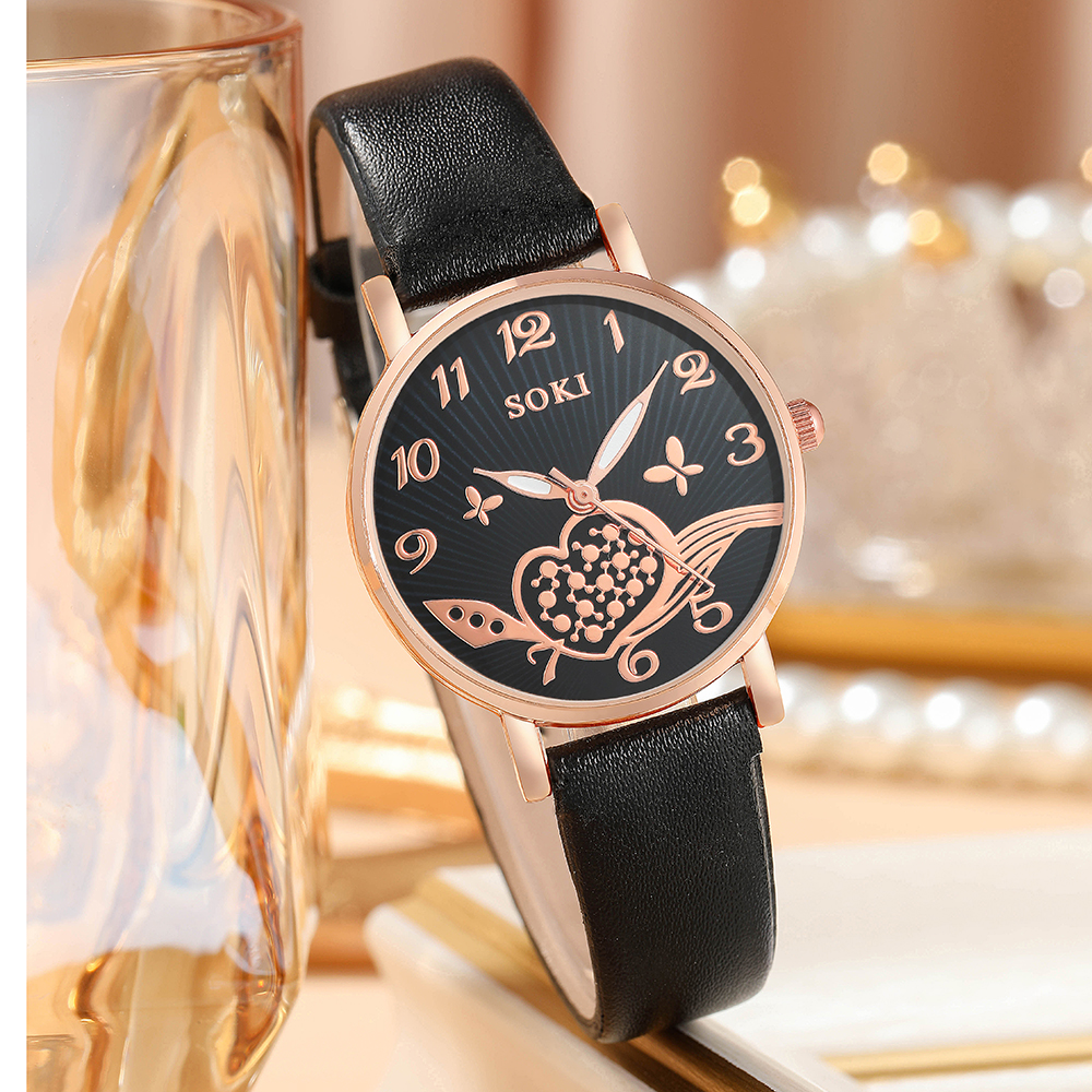 Fashion Heart Shape Buckle Quartz Womenu0027s Watches