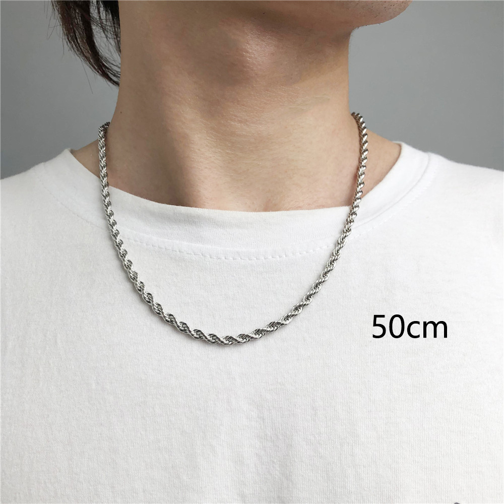 Simple Style Solid Color Alloy Plating Unisex Necklace 1 Piece