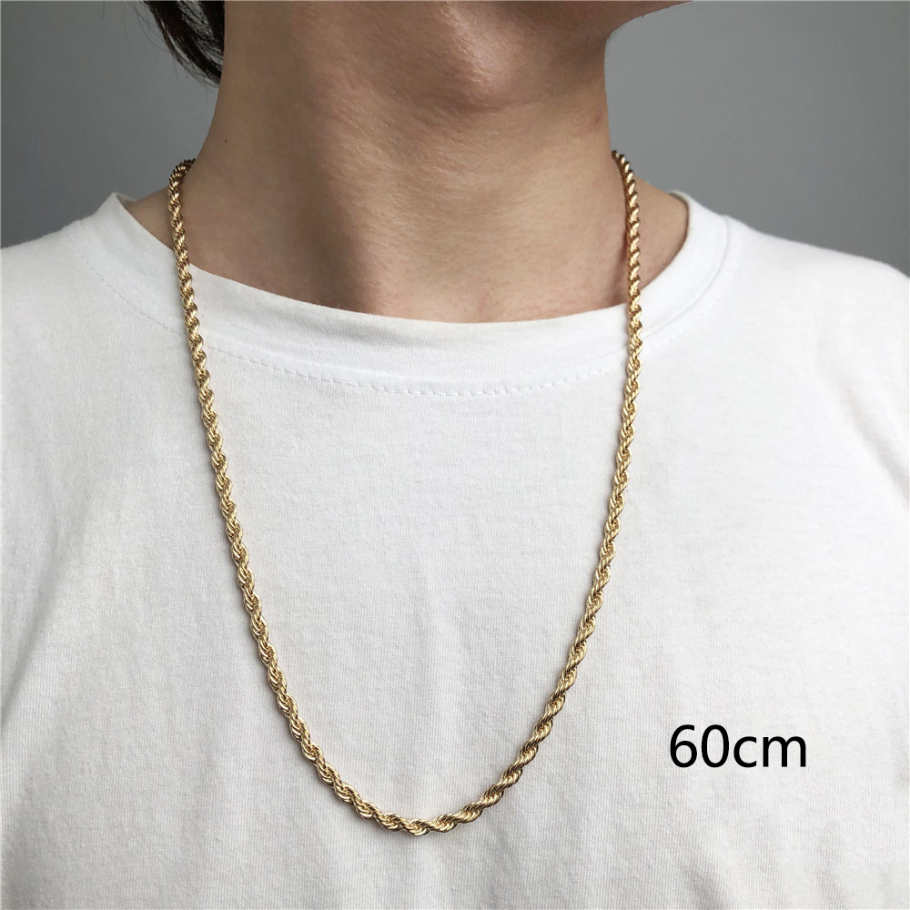 Simple Style Solid Color Alloy Plating Unisex Necklace 1 Piece