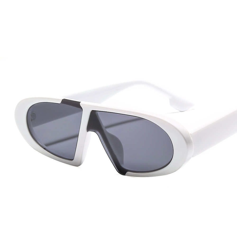 Fashion Leopard Pc Oval Frame Patchwork Full Frame Womenu0027s Sunglasses