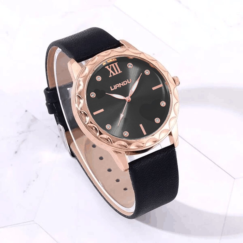 Fashion Solid Color Buckle Quartz Womenu0027s Watches